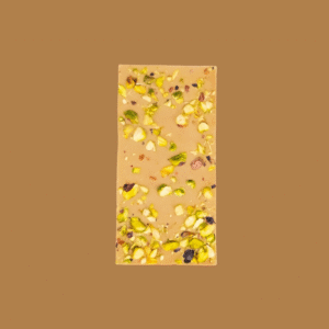 Chocolate Belga blanco y pistacho