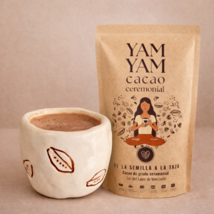 Cacao ceremonial + tacita artesanal